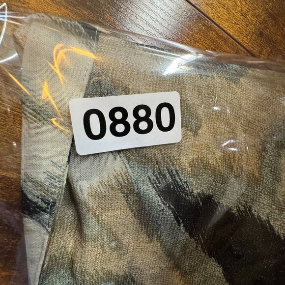 Vintage Tuzzi Animal Print Maxi Skirt Womens L Full Button Up Detail Flowy Artsy - Picture 8 of 8